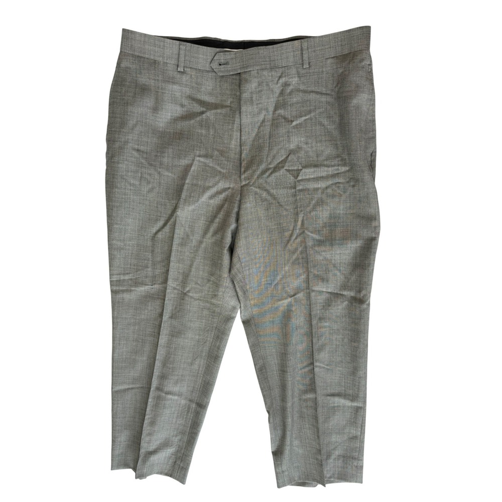 Pronto Uomo Mens Wool Dress Pants 44 Gray Formal Trousers Office Business Work